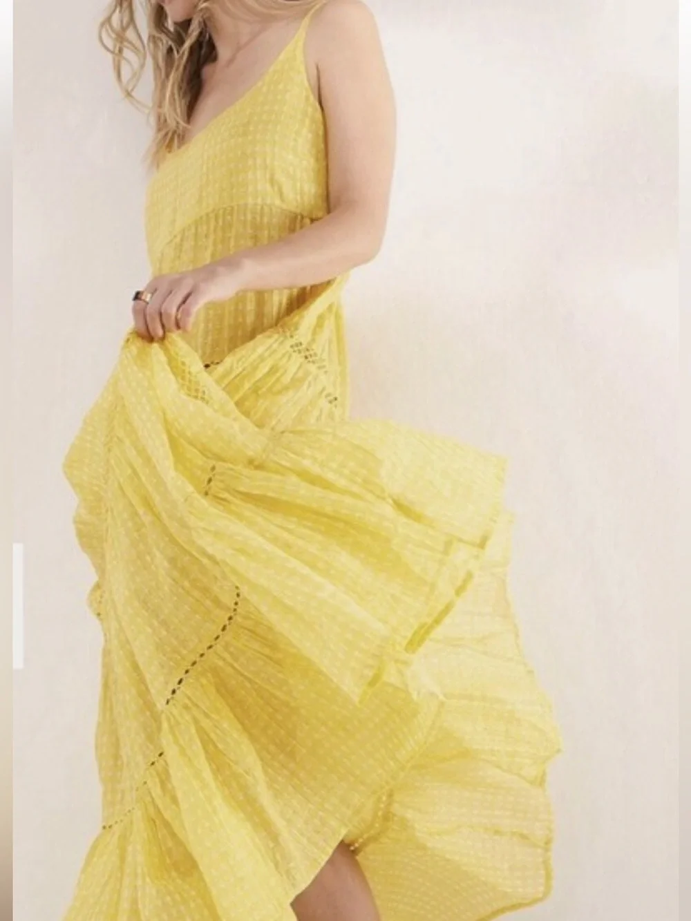 Free People Intimately  Yellow Maxi Dress